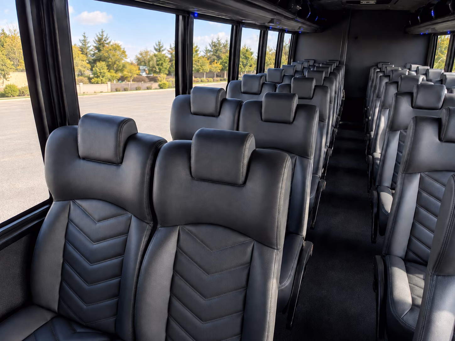 detroit wine tour brewery transportation onboard seating